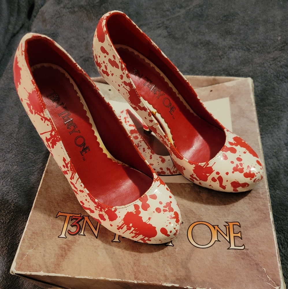 Blood splatter heels